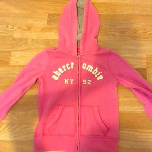 Pink Abercrombie sweat jacket
